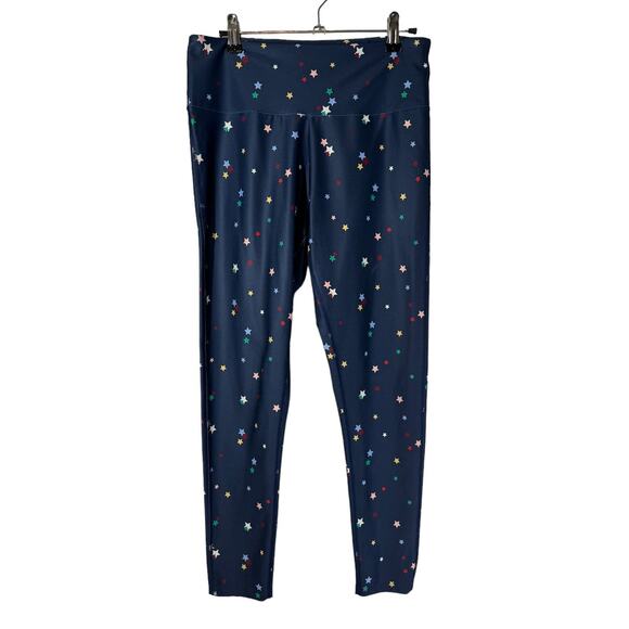 Summersalt Do It All High Rise 7/8 Leggings Deep Sea Blue Scatter Star Print 10 - Picture 6 of 11